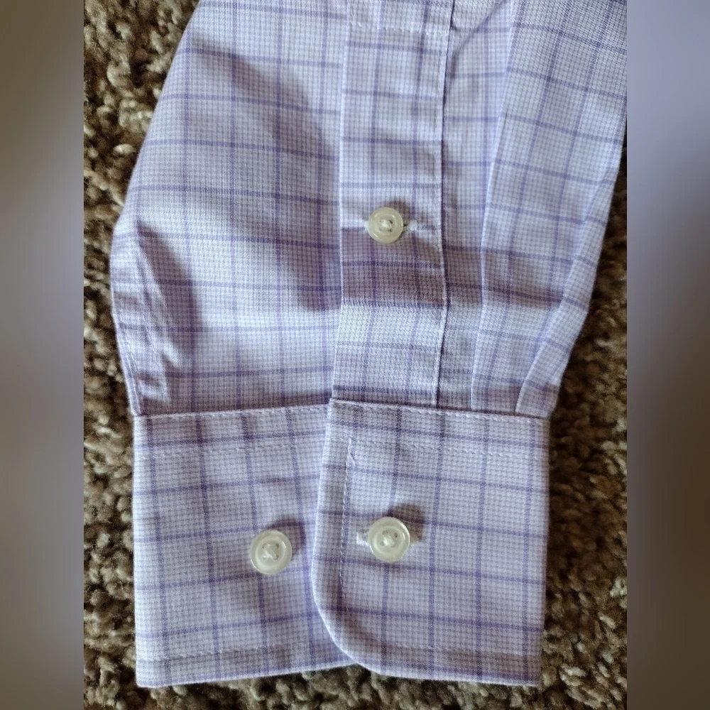 Ralph Lauren Youth Lavender Plaid Button Down Shirt NWOT